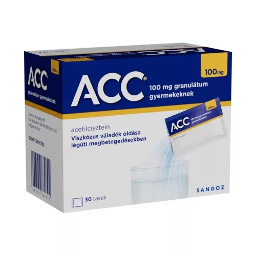 ACC 100 mg granulátum gyermekeknek 30x3g