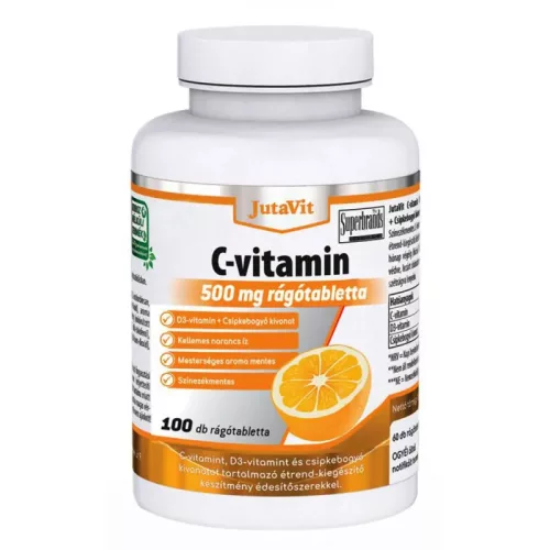 JutaVit C-vitamin 500 mg rágótabletta 100x