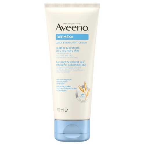 Aveeno Dermexa testápoló krém bőrpuhító illatmente 200ml