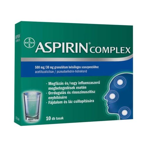 Aspirin Complex 500 mg/30 mg granulát.bels.szuszp. 10x