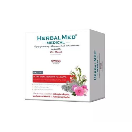 Herbalmed Medical gyógynövény pasztilla 40x