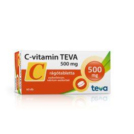 C-vitamin TEVA 500mg rágótabletta 60x