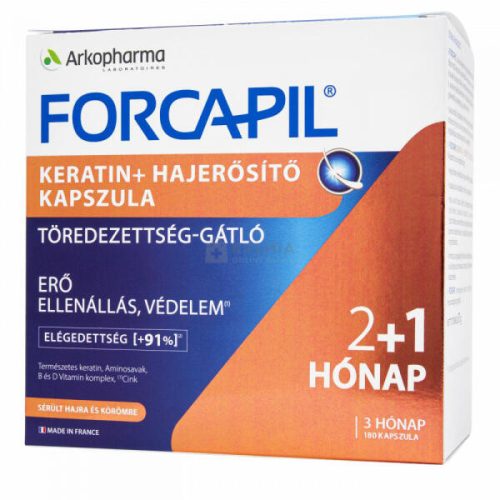 Forcapil Keratin+ hajerősítő kapszula 120x+60x