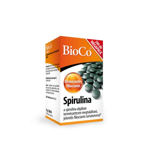 BioCo Spirulina tabletta BIO 200x