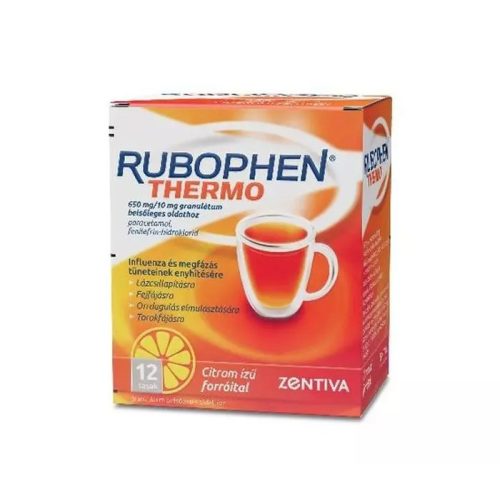 Rubophen Thermo 650mg/10mg gran. bels.oldathoz 12x tasakban