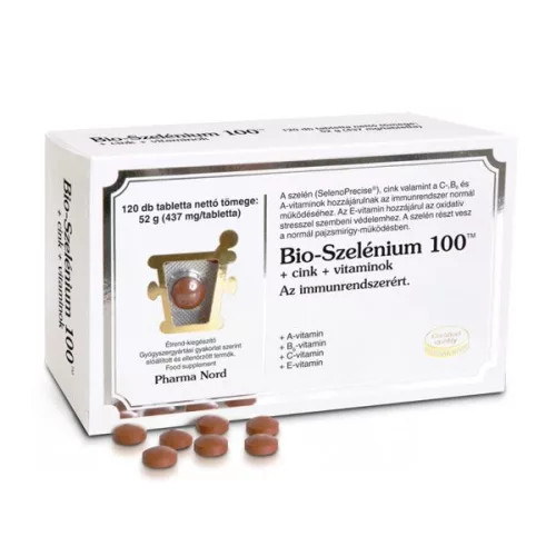 Bio-Szelénium 100TM+cink+vit. tab. 120x