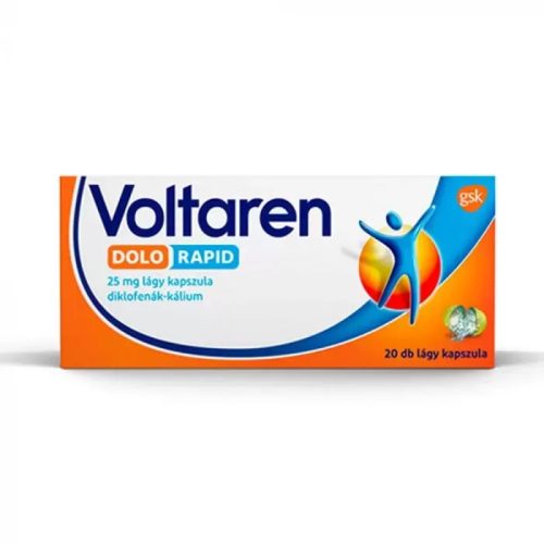 Voltaren Dolo 25 mg lágy kapszula 20x (átlátszatlan bub.)