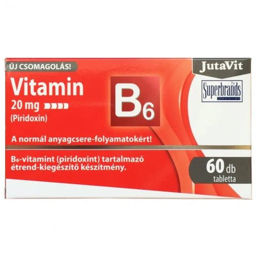 Jutavit B6-vitamin 20 mg Piridoxin tabletta 60x