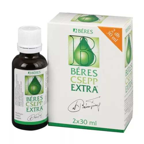 Béres Csepp Extra belsőleges oldatos cseppek 2x30ml