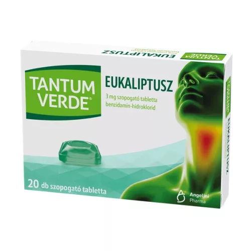Tantum Verde eukaliptus 3mg szopogató tabletta 20xparaffinos papírban