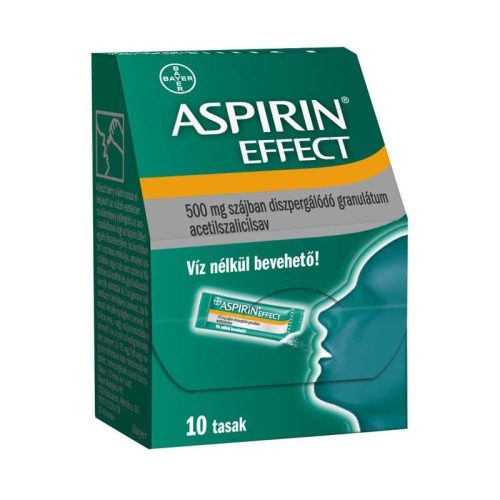 Aspirin Effect 500mg szájban diszpergálódó gran. 10x