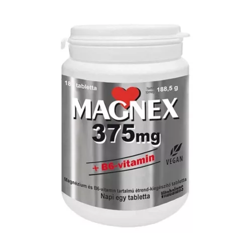 Magnex 375 mg+B6 tabletta VITABALANS 180x