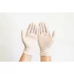 Vizsgálókesztyű AMBULEX latex M púderes 100x