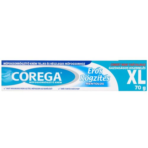 Corega műfogsorrögzítő krém erős rögzítés XL 70g