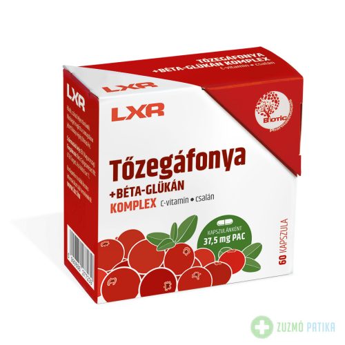 LXR Tõzáfonya + B-Glükán Komplex kapszula 60x