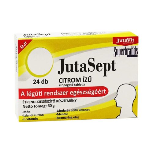 JutaVit Jutasept szopogató tabletta Citrom 24x