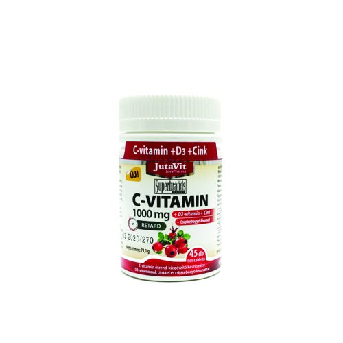 JutaVit C-vitamin 1000 mg Csipkeb.+D3 retard filmt 45x