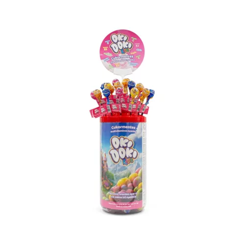 Oki Doki Kids multivit nyalóka cukormentes 1x