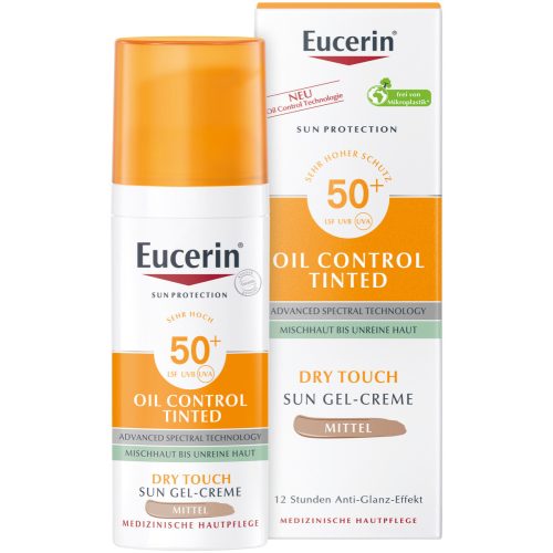 Eucerin Sun Oil Control F50+ krgél.szín.Medium 50ml