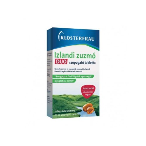 Klosterfrau izlandi zuzmó Duo szopogató tabletta 20x