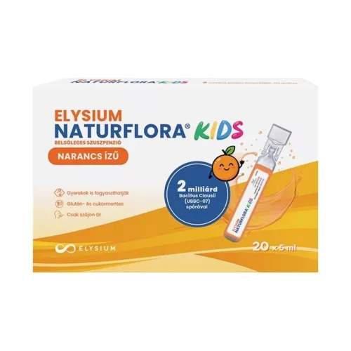 Elysium Naturflora Kids narancs ízű belsőleges szu 20x5ml