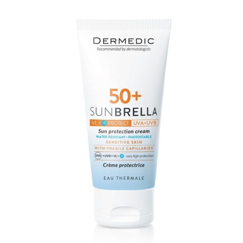 DERMEDIC Sunbrella fényvédő arckrém SPF50+ rosaceá 50ml