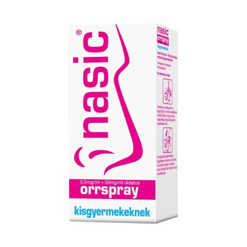 Nasic 0,5 mg/ml + 50 mg/ml oldatos orrspray kisgy. 1x10ml beépített szórófej