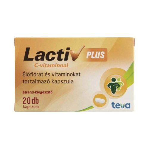 Lactiv Plus élőflórát tart. étrendkieg. kapszula 20x