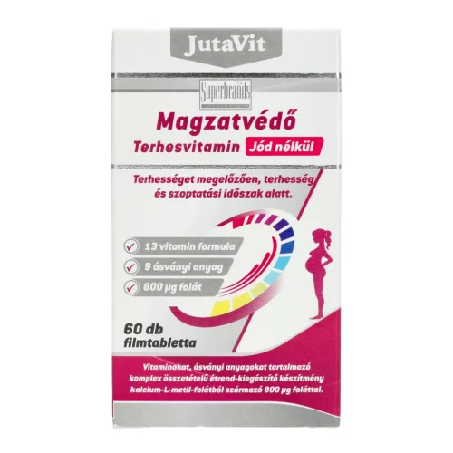 Jutavit Magzatvédő Terhesvitamin Jód nélküli tabl. 60x