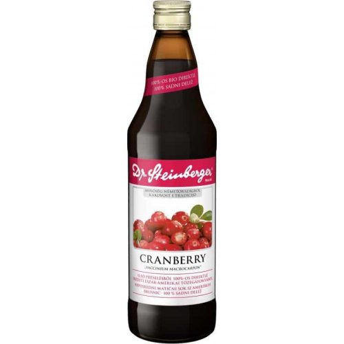 Dr.Steinberger Tőzegáfonya 100% VIGYÉL VISSZA ÜVEG 750ml