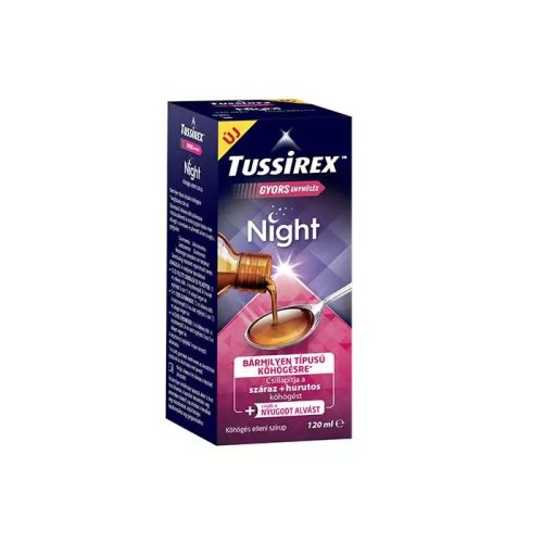 Tussirex Night szirup köhögésre 120ml