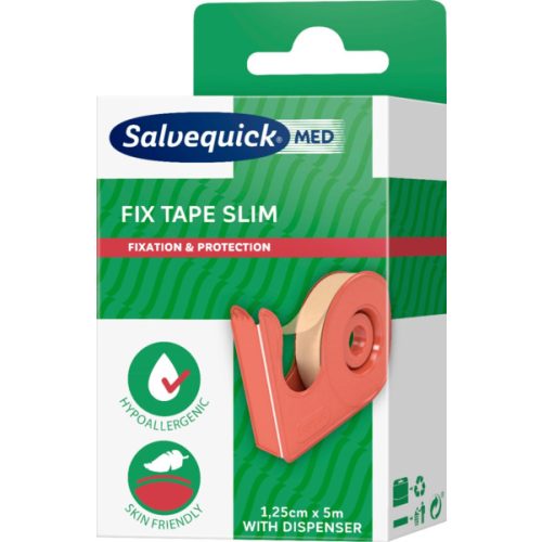 Salvequick Med ragtapasz 1,25cmx5m+tartó 1x