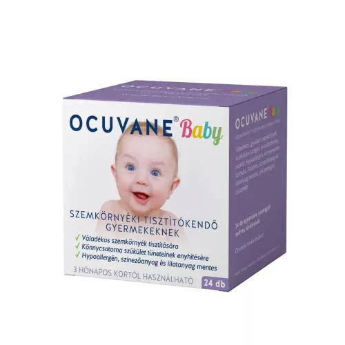 Ocuvane Baby tisztítókendő szemhéjszéli 24x