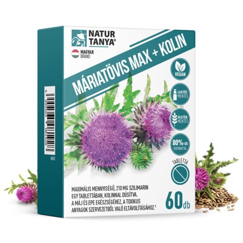 NaturTanya Máriatövis Max+Kolin tabletta 60x