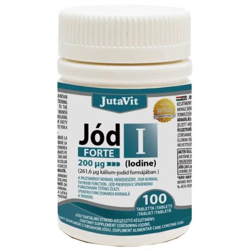 JutaVit Jód 200mcg FORTE tabletta 100x