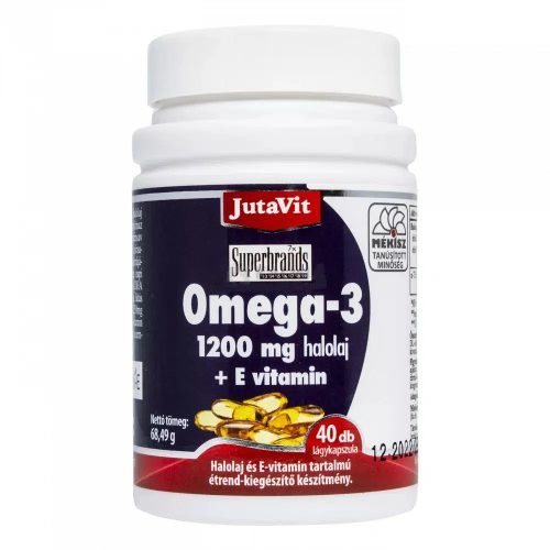 JutaVit Omega-3 1200 mg + E vitamin kapszula 40x