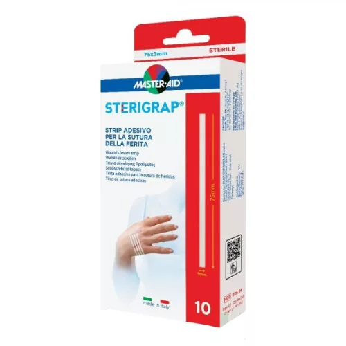 MASTER AID Sterigrap sebtapasz 75x3mm 10x
