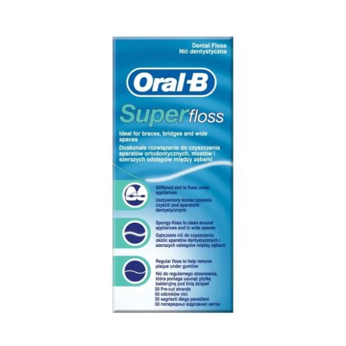 Oral-B fogselyem Super Floss Mint 1x