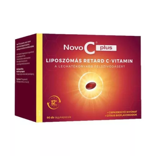 Novo C Plus liposzómás kapszula csipkebogyóval 90x