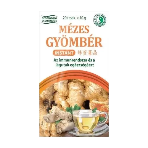 Gyömbér instant tea mézzel ízesítve DR.CHEN 20x10g