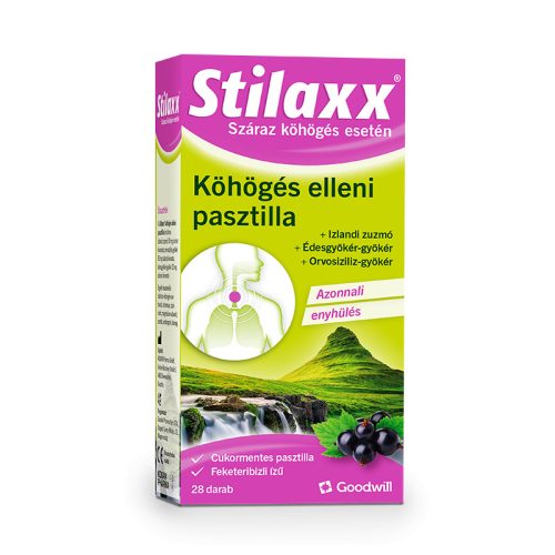 Stilaxx pasztilla köhögés ellen 28x