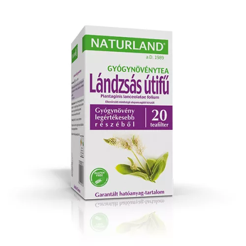 Lándzsás útifű tea filteres NATURLAND 20x1,5g
