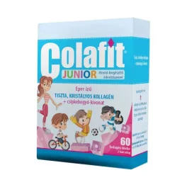 Colafit Junior Kollagénkocka Csipkebogyó 60x