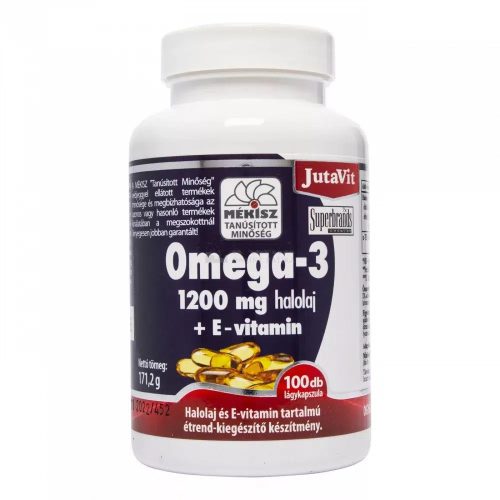 JutaVit Omega-3 1200 mg + E vitamin kapszula 100x