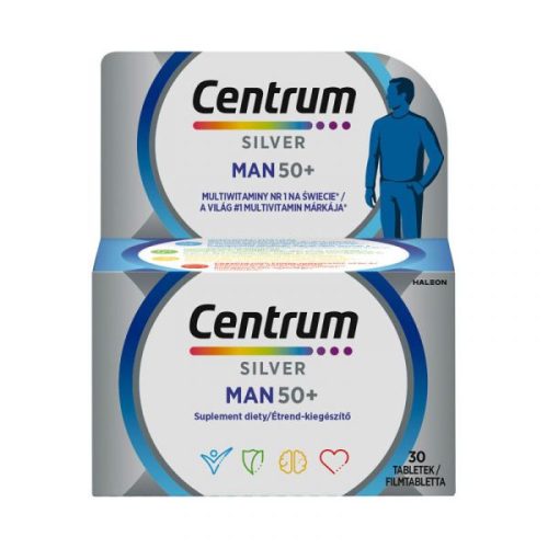 Centrum A-tól-Z-ig Férfiaknak 50+ filmtabletta 30x