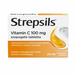 Strepsils Vitamin C 100 mg szopogató tabletta 24x