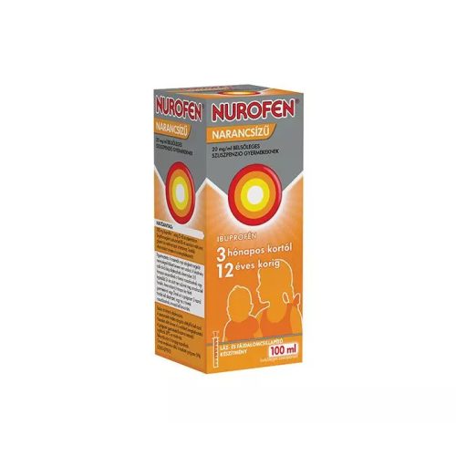 Nurofen 20mg/ml belsől.szuszpenzió gyerm.narancs 100ml