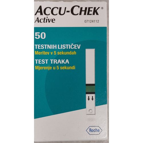 AccuChek Active Glucose vércukorszintmérő csík 50x