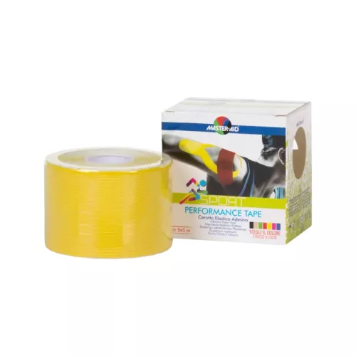 MASTER AID Sport tapasz 5cmx5m sárga