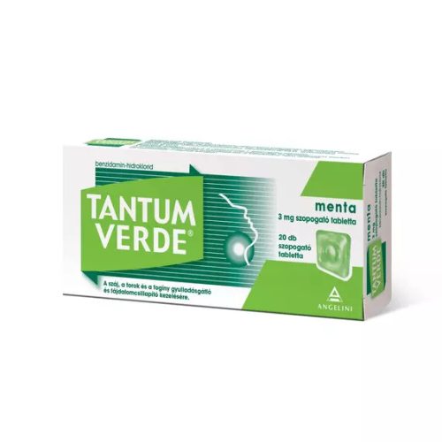 Tantum Verde menta 3mg szop.tabl.(Tantum V.paszt.) 20x